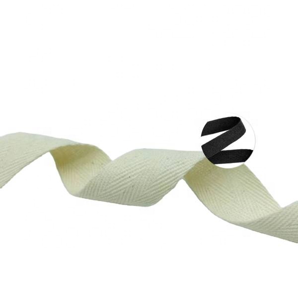 DIY handmade 100% Cotton tape herringbone/ twill cotton tape webbing for garment accessories