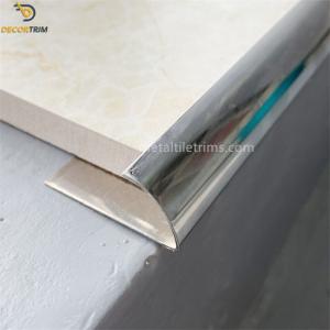 Buy cheap Quadrant 12mm Stainless Steel Tile Trim For Ceramic Edge Decoration Protection from wholesalers