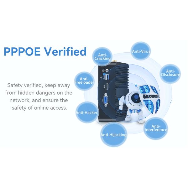 Intel J1900 Mini PC Firewall PFsense 4 Gigabit LAN Windows 10 Supports Dual Display