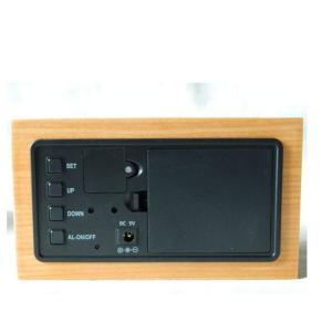 LED wood clock with voice control and touch function