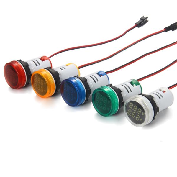 22mm Round Current Voltage high quality Indicator Light