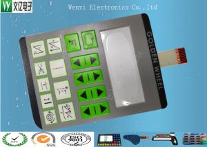 Clear LCD Window Embossing Membrane Switch Keypad With High Glossy