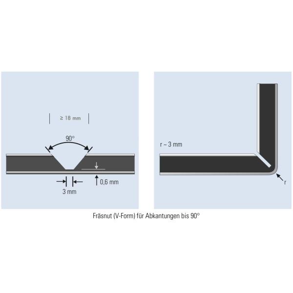 1/4 6 Shank Carbide 90 Degree ACM ACP Cutting Tools V Groove Router Bit for Aluminium