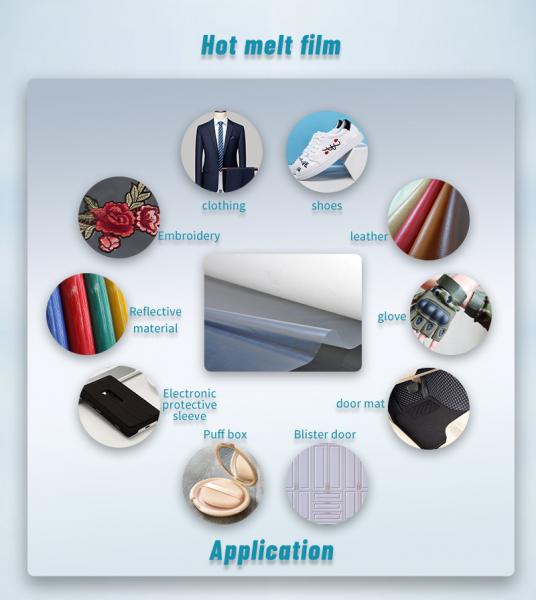 Leather / Fabric / Plastic / Metal TPU Hot Melt Adhesive Film