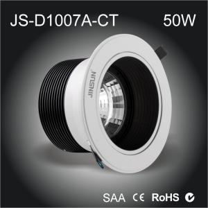 Quality Fire Proof safe LED downlight 50w cob led downlight Sliver water proof,IP54 ,IP65 availabl for sale