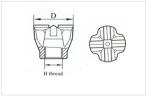 High Speed Core Drill Bits / Impregnated Diamond Core Bits HQ , 95.76/95.38 mm