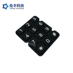 Matte Surface Silicone Rubber Keypad with Water Resistance and Flexible Second Processing Options