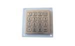 16 Keys Dot Matrix Dynamic Backlit Metal Keypad Access Control Kiosk 4 X 4