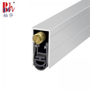 China Automatic Drop Down Bottom Seals for Wooden Door Fully Cover Silicone Rubber Strips on sale