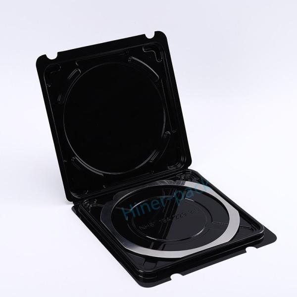 Frame Clamshell Single Wafer Box 6 Inch Silicon Wafer Black And Transaparent Low Outgassing