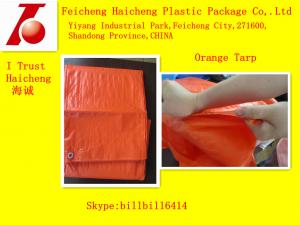 China orange tarp direct sale wholesale supplier on sale