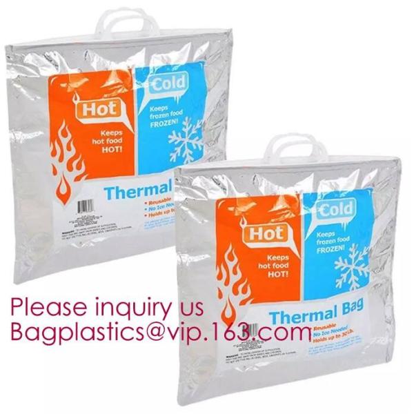 reflective Thermal Plastic handle portable aluminum epe foam Insulation bag cool bag,aluminum film lunch Thermal food pi