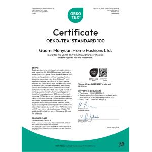Gaomi Monyuan Home Fashions Ltd. Certifications