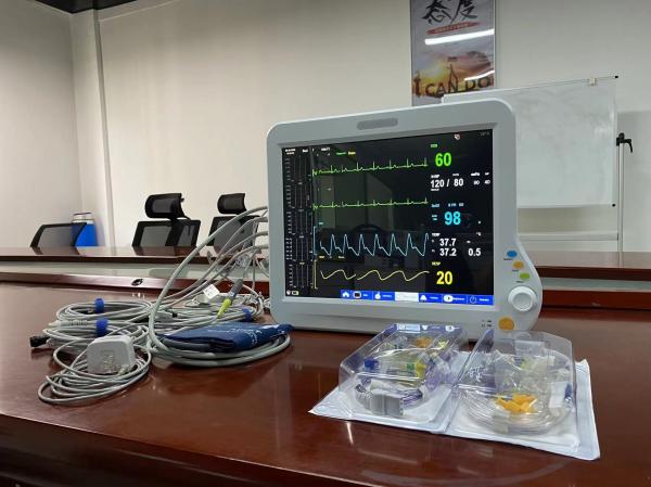 Buy 6 Parameters ICU Cardiac Monitor Portable For Monitoring ECG NIBP SPO2 at wholesale prices