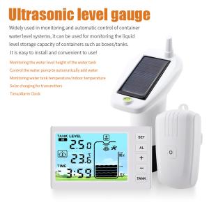 China Ultrasonic Liquid Level Meter Multi Function Household Water Tank Water Level Meter Alarm Function on sale