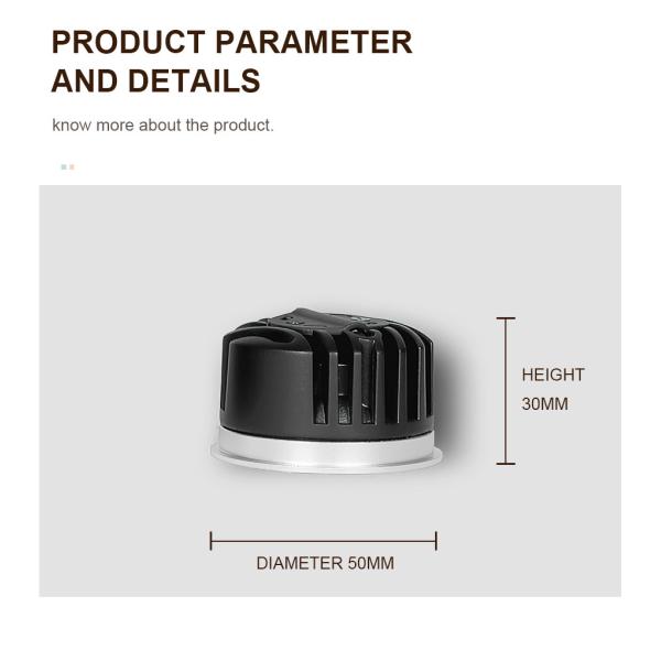 3000K COB LED MR16 Module Ultra Thin Downlight for Commercial Lighting