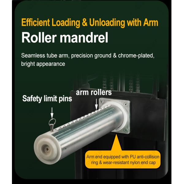 Sinolift ND series intelligent Single-Arm compact electric reel stacker for film & paper rolls