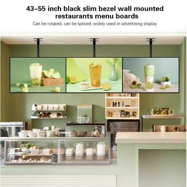 32 inch to 65 inch Restaurant Menu Board Wifi Digital Signage with Software Cloud Server