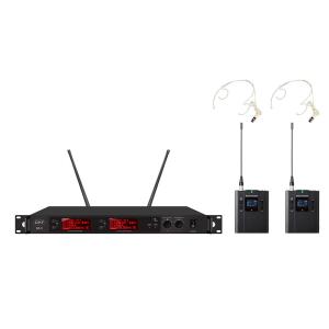 OLED Display Screen UHF Cordless Microphone With 32 Preset Channel