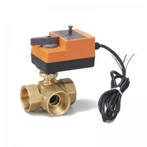 Quality Electric Proportional Fast Motorized Ball Valve Modulating Valve 24VAC/DC 0-10V for sale