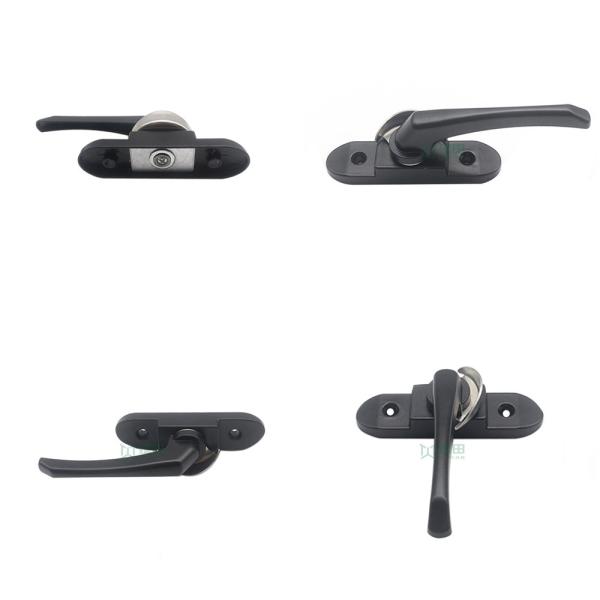 Security Aluminum Two Way window crescent lock With Short Handle