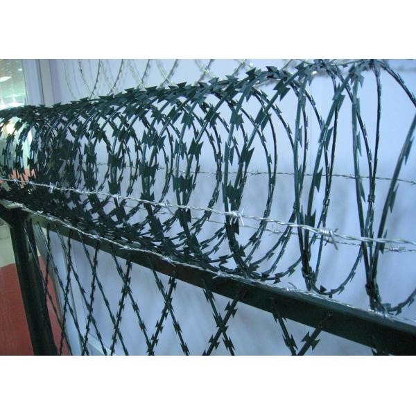 75x150mm Concertina Diamond Mesh Razor Wire Fencing BTO 25 SS316