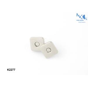 Quality Small Snap Purse Closure K2277 , Square Shape Magnetic Purse Fasteners for sale