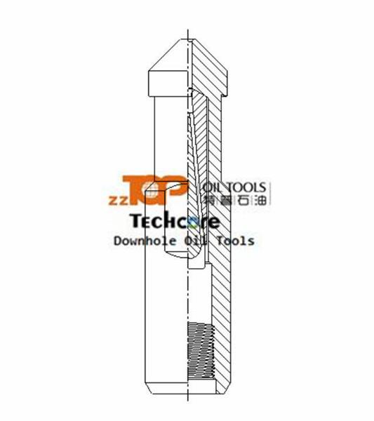 Buy Oilfield Slickline Pear Drop Rope Socket For Wireline Tool String at wholesale prices