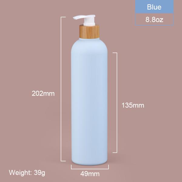 400ml 500ml Soft Touch Cosmetic Squeeze Bottle With Bamboo Lid For Shampoo Body Butter Lotion