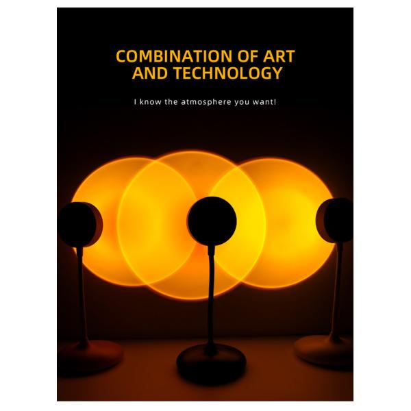 Indoor Sunset Projection LED Light Atmosphere USB Energy Saving