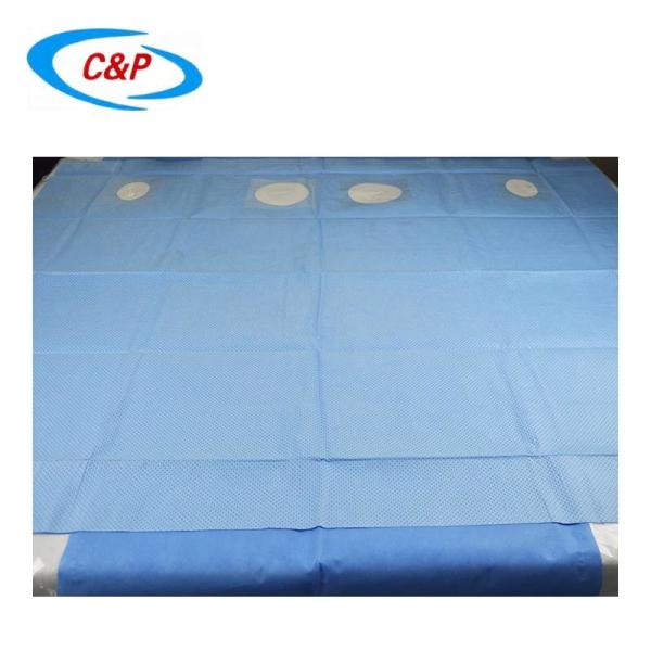 SMS Nonwoven Fabric Surgical Femoral Radial Angiography Drape For Hospitals And Clinics