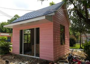 Quality EPS Sandwich Panel Roof Pink Cladding Prefab Steel House For Reception Room for sale