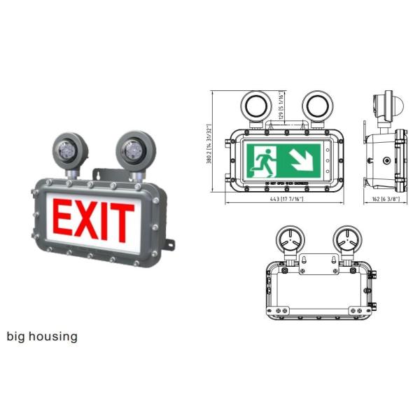 IP66 LED Exit Emergency Light DC12-36V For Dangerous Place