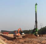 KR150C Hydraulic Piling Rig For 52m Depth 1500mm diameter Bored Pile Driving