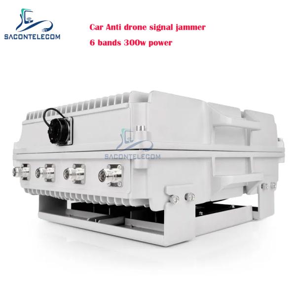 300w 6 Channels Car Anti Drone Signal Jammer UAV FPV Drone Jamming Blocking Defence Vehicle Mounted for Car