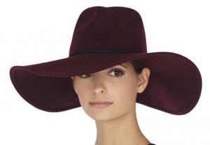 China New Designed BUTTERFLY FLOPPY Felt HAT,red hat wholesale on sale