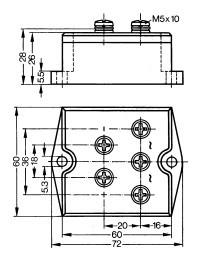 Buy IGBT Power Module VUO55/12 Three Phase Rectifier Bridge  FUJITSU IGBT Power Module at wholesale prices