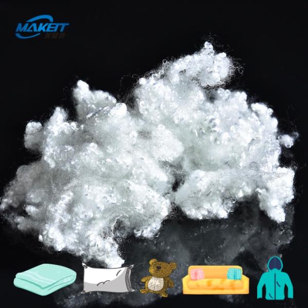 High Tenacity Close Virgin Polyester Staple Fiber Raw White For Toy