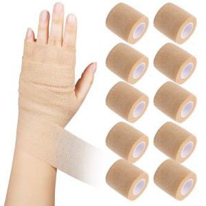 Quality Self Adhesive Sports Tape Wrist Ankle Sterile Gauze bandage Rolls Surgical Gauze Rolls for sale