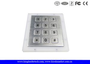 Quality Panel Mount Rugged Metal Numeric Keypad With 12 Short Travel Keys for sale