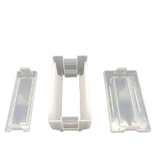 3 Inch Surface Resistance Multi Vertical Carrier With Ultra Clear PP For Wafer Shipping