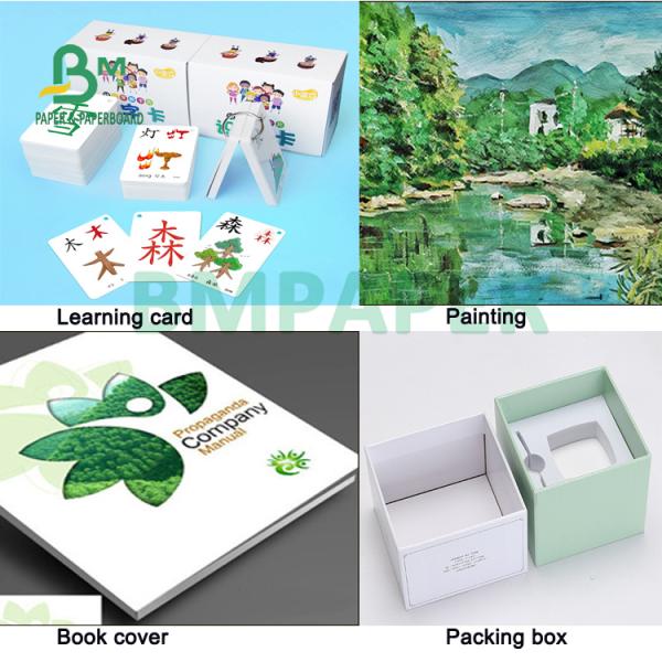 300g 350g Smooth Surface Coated Duplex Board Claycoated White Top Grey Back