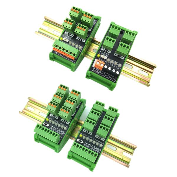 Buy Sensors Wiring Distribution Hub Terminal Blocks Breakout Board 4 6 Arrays Din Rail Mount at wholesale prices