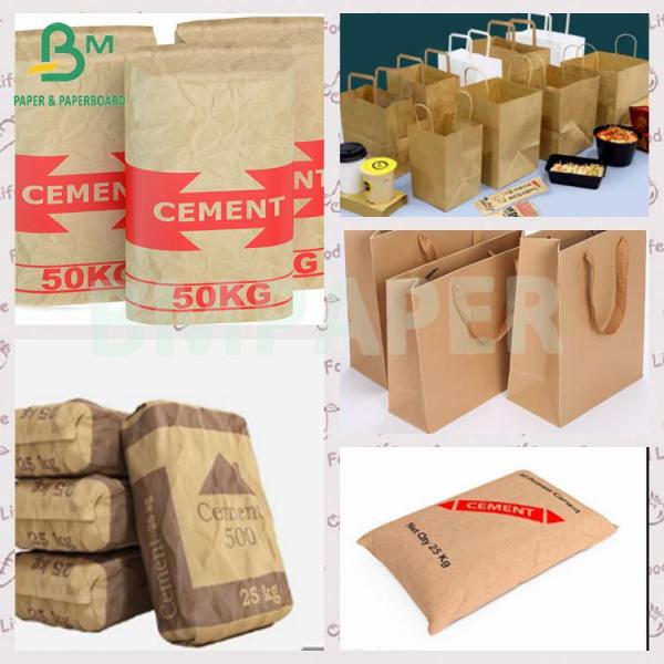 70gsm Good Flexibility Brown Kraft Paper Extensible Bag Paper