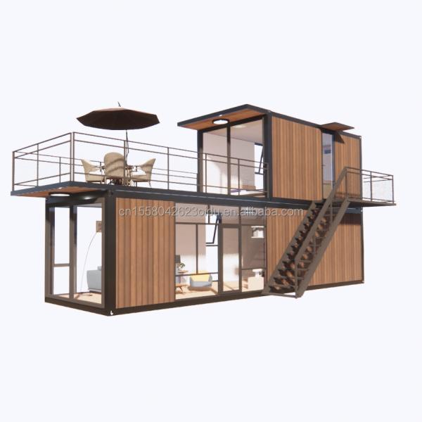 EU Customized 40ft Container Movement Modern Modular Office or Supermarket Galvanized Steel Bending 180g Log Steel Frame