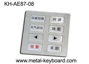 Quality USB connection 8 Buttons keypad numeric customization layout vandal resistant for sale