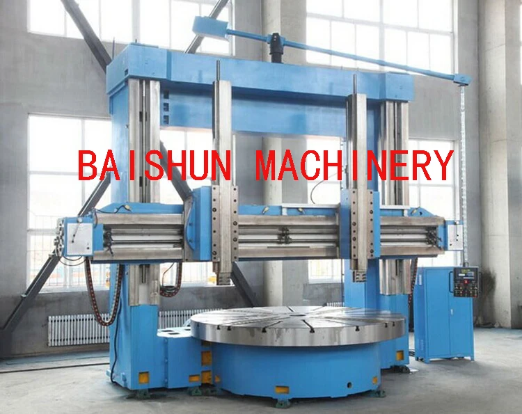 Metal Turning Vertical Turning Lathe Machine Double Column Manual Type