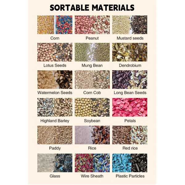 Coffee Beans Rice Grain Color Shape Sorting Machine Ccd Optical Technology For Dry Vegetables