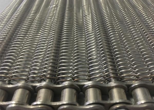 Buy High Temperature Chain Mesh Conveyor Belt Customized Size For Wadding Machine at wholesale prices