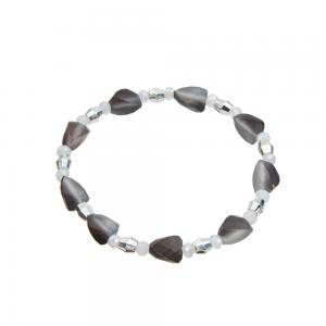 Quality Black Triangle Matte Hand Beaded Bracelets 8mm Handmade Bracelets With Beads for sale